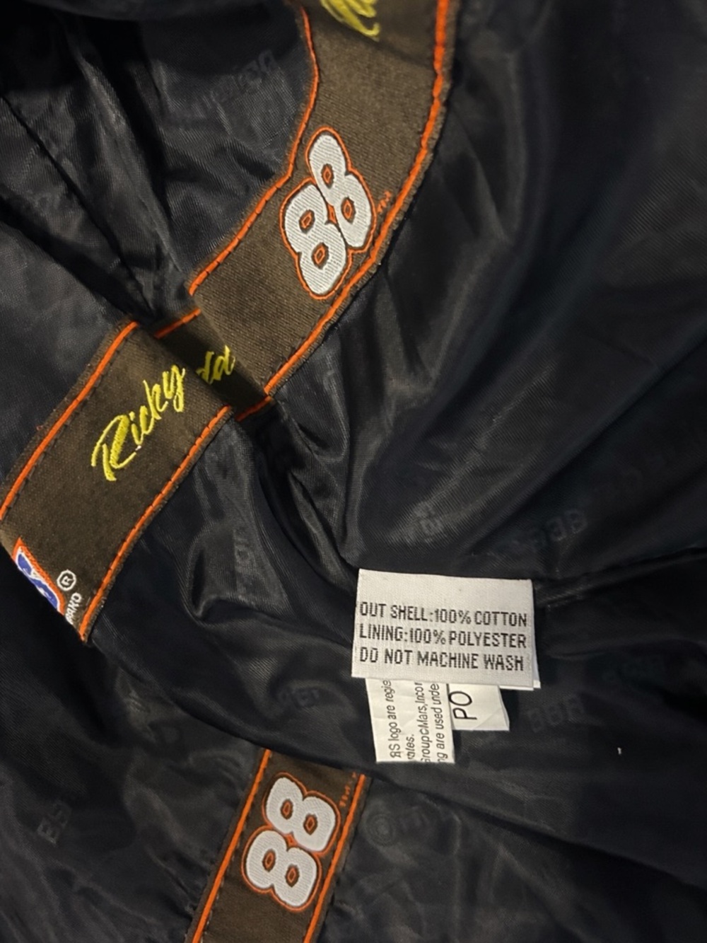 Vintage Snickers NASCAR Ricky Rudd #88 Racing Jacket XL Rare Brown - Picture 9 of 10